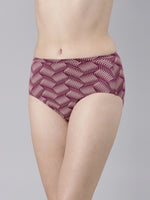 Faso Women's Premium Micro Modal Illusion Printer Hipster