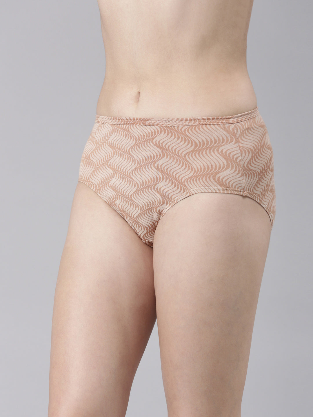 Faso Women's Premium Micro Modal Illusion Printer Hipster