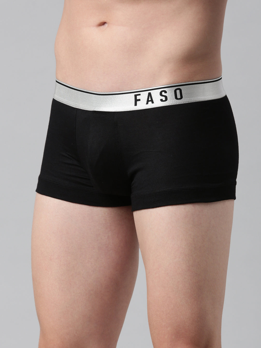 Faso Men's Cotton Modal Metalic Outer Elastic Trunk