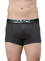 Faso Men's Cotton Neon Outer Elastic Trunk (Pack of 2)