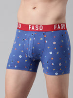 Faso Men's Cotton Printed Trunk