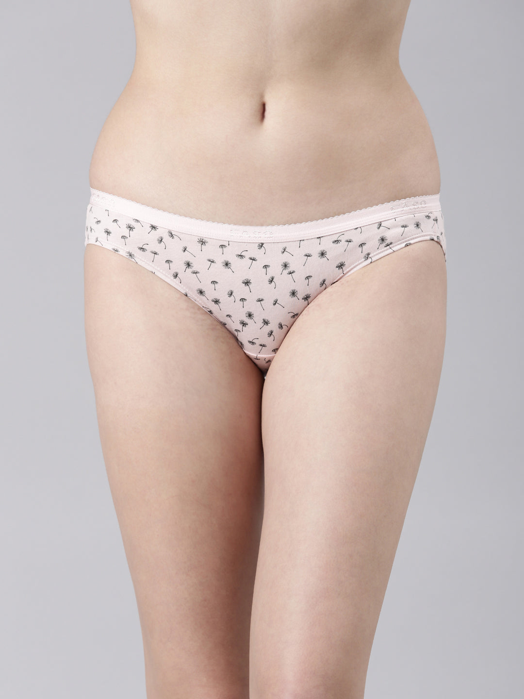 Faso Women's Cotton Outer Elastic Bikini (Pack of 2)