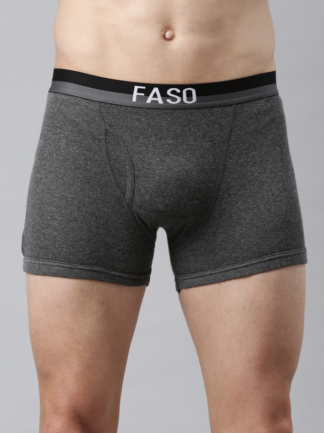 Faso Men's Cotton Outer Elastic Trunk (Pack of 2)