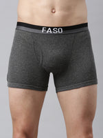 Faso Men's Cotton Outer Elastic Trunk (Pack of 2)