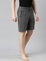 Faso Men's Cotton Side Seam Piping Bermuda Shorts