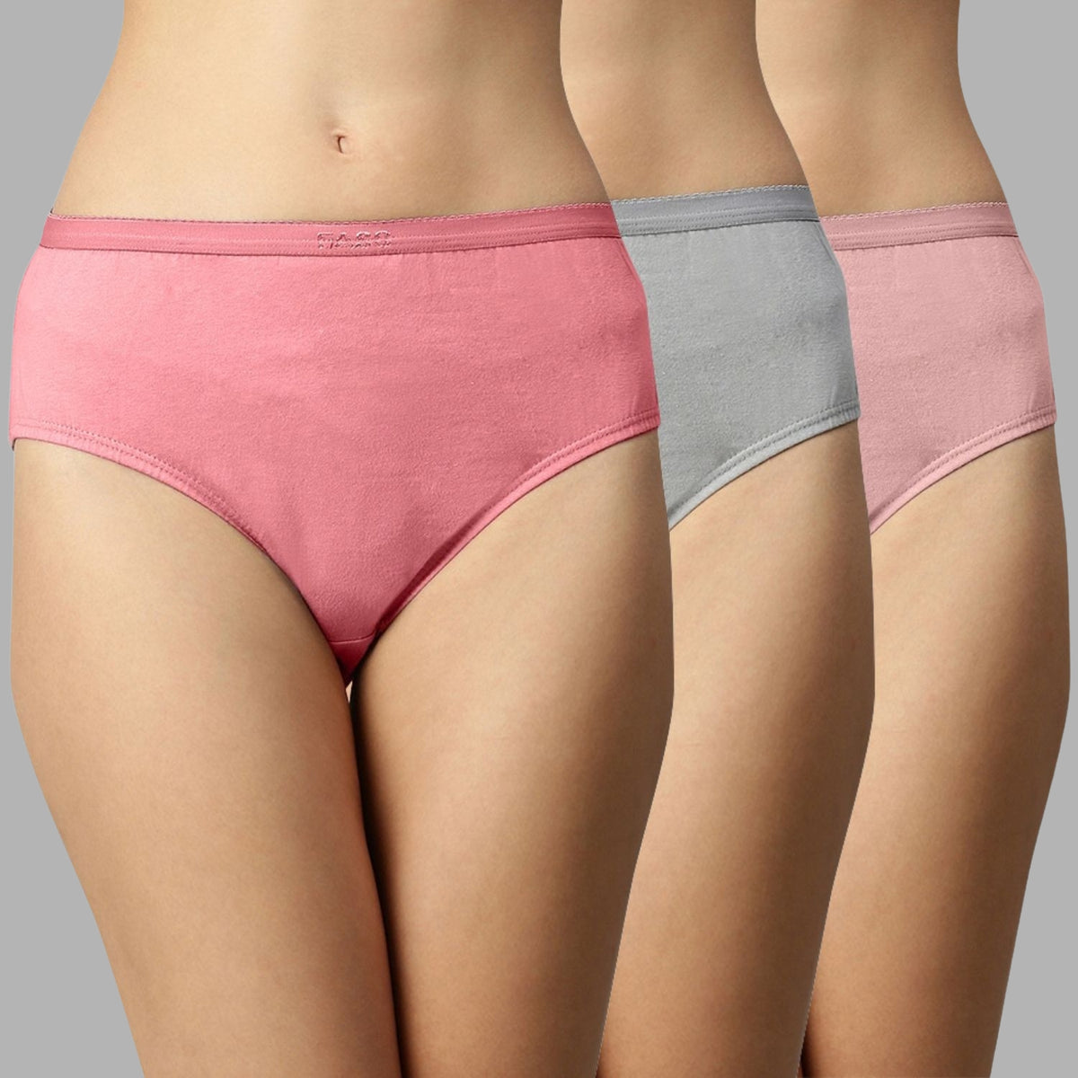 Faso Women's Outer Elastic Hipster (Pack of 3)