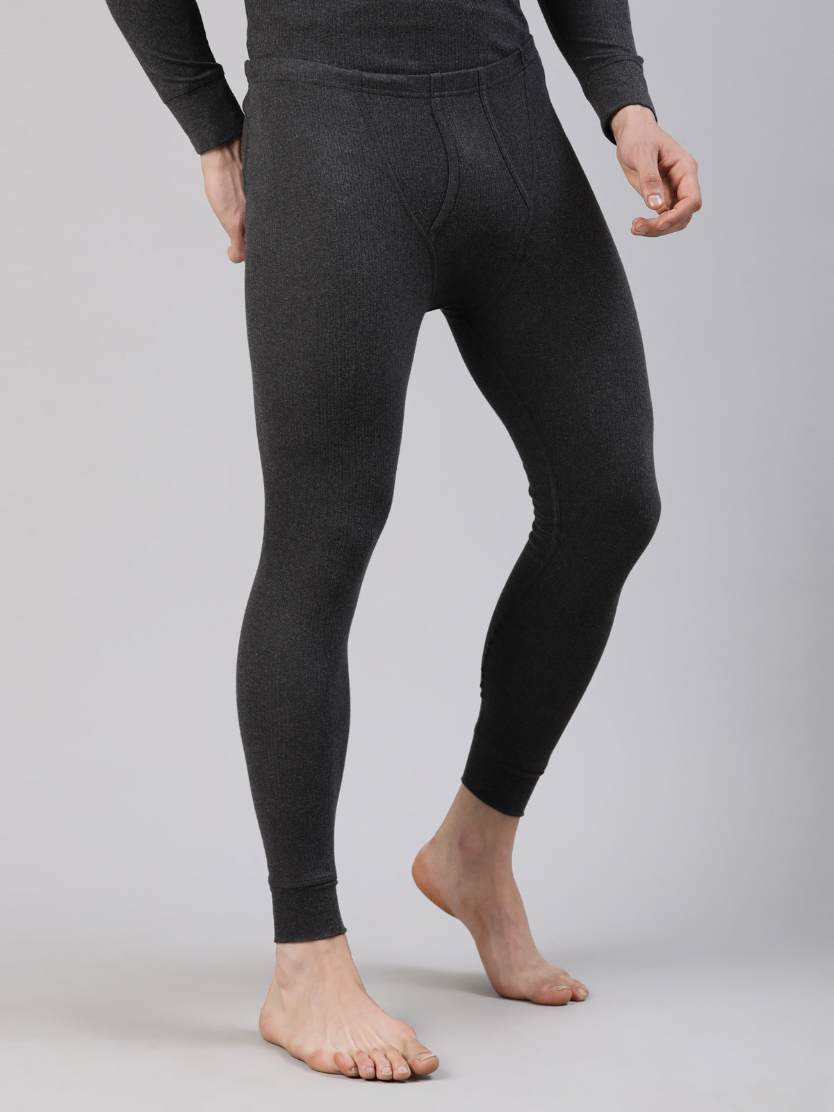 FASO Men’s Thermal Long Pants with Rib