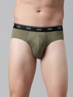 Faso Men's Cotton Outer Elastic Brief (Pack of 2)