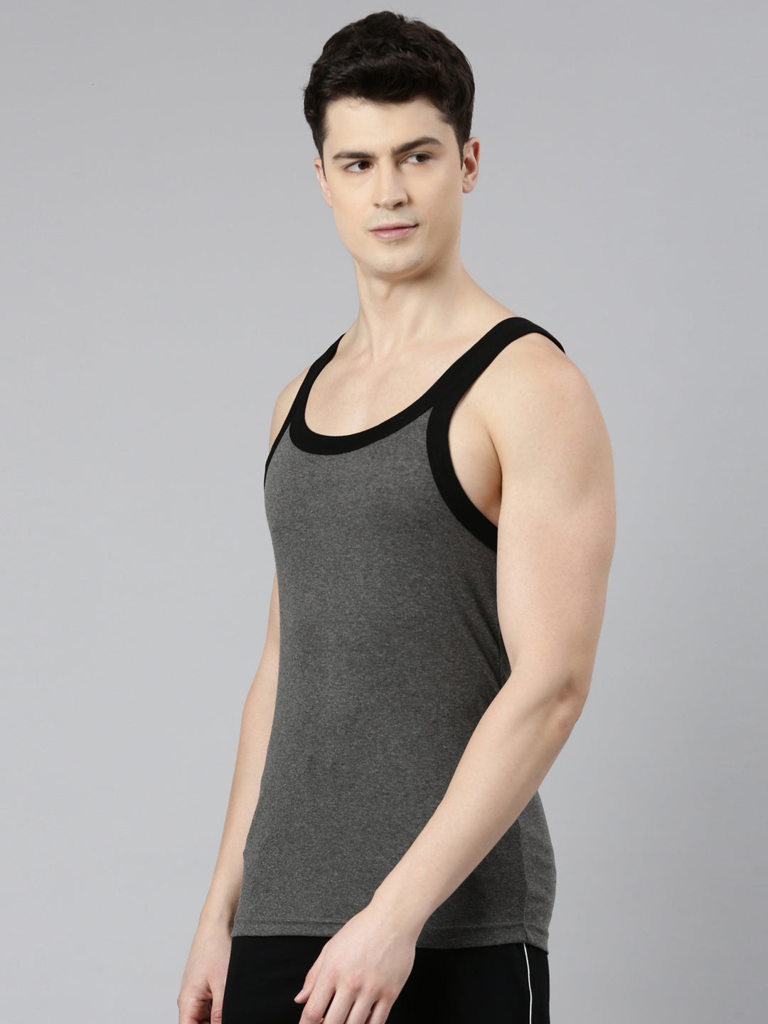 Faso Men's Cotton Racerback Color Vest