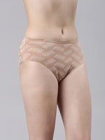 Faso Women's Premium Micro Modal Illusion Printer Hipster