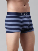 Faso Men's Cotton Yarn Dyed Striped Trunk