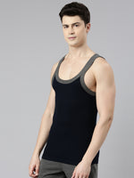 Faso Men's Cotton Racerback Color Vest