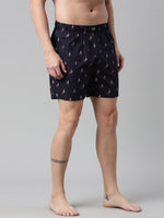 Faso Men's Cotton Printed Woven Boxer Shorts