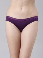 Faso Women's Cotton Outer Elastic Bikini (Pack of 2)