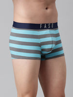 Faso Men's Cotton Yarn Dyed Striped Trunk