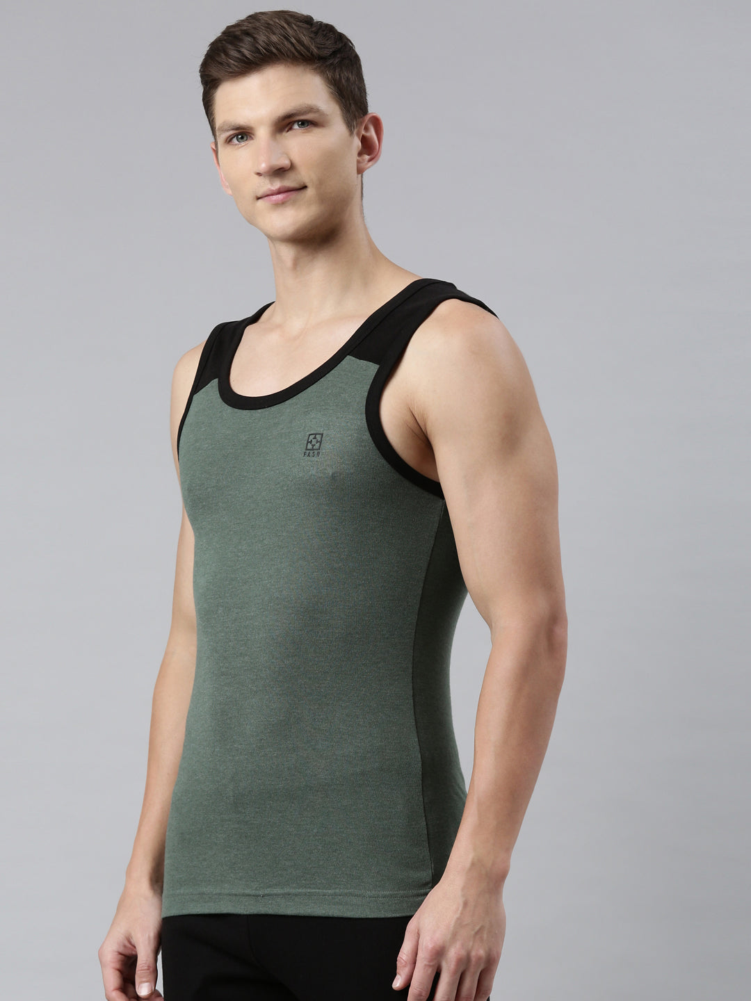 Faso Men's Cotton Color Vest