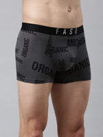 Faso Men's Cotton Stretch All Over Print Trunks