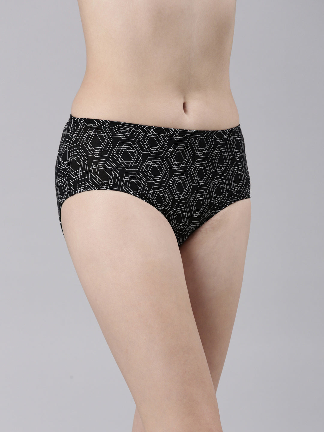 Faso Women's Premium Micro Modal Illusion Printer Hipster