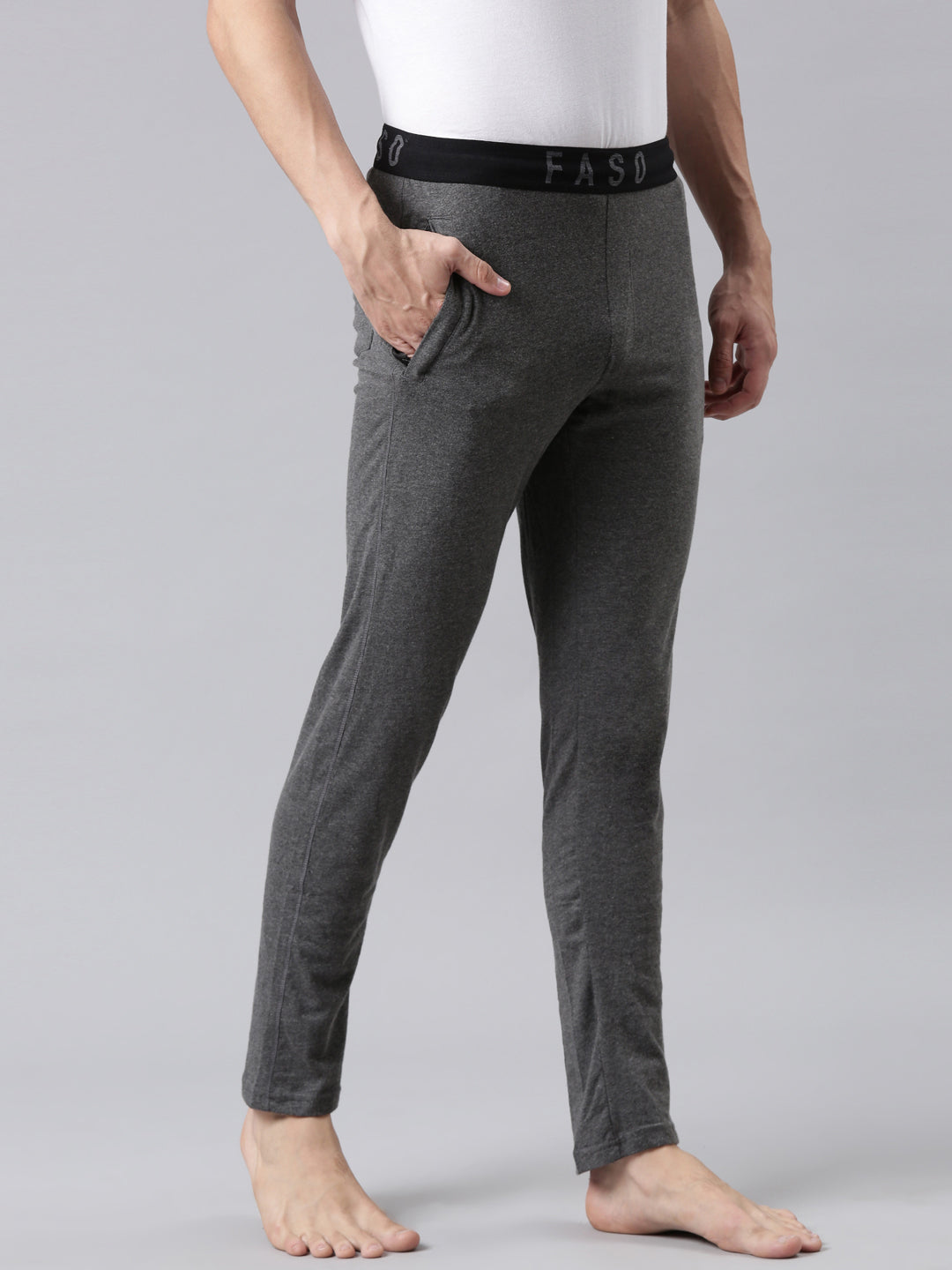 Faso Men's Premium Outer Elastic Track Pant