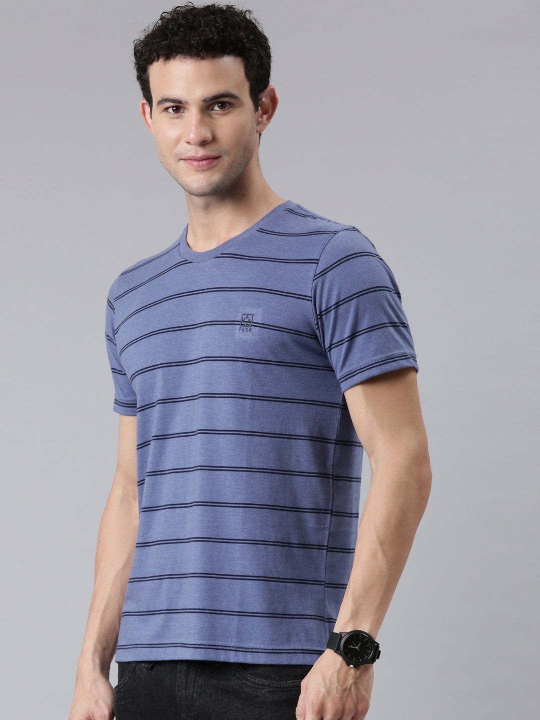 FASO Men’s Yarn Dyed Cotton T-Shirt