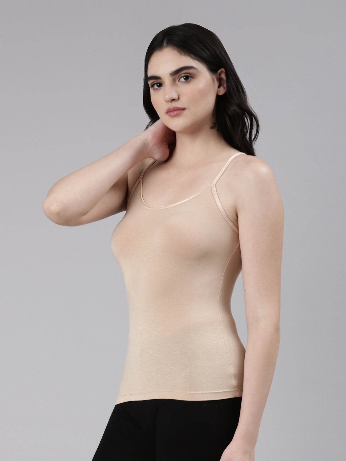 Faso Women's Cotton Stretch fabric Camisole