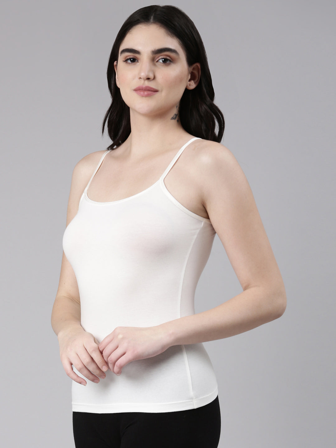 Faso Women's Cotton Stretch fabric Camisole