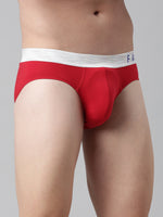 Faso Men's Cotton Metallic Elastic Brief