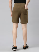 FASO Men’s Cotton Track Shorts with Denim Pocket
