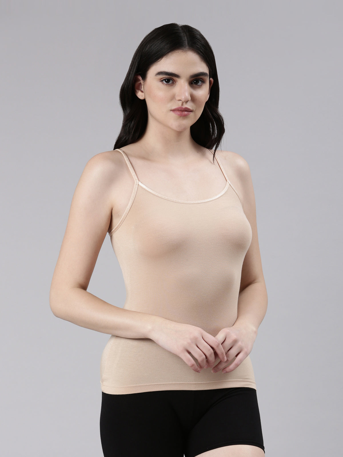 Faso Women's Cotton Stretch fabric Camisole