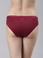 Faso Women's Cotton Outer Elastic Bikini (Pack of 2)