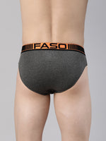 Faso Men's Cotton Neon Outer Elastic Brief (Pack of 2)