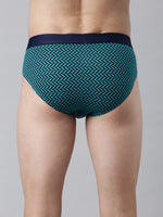 Faso Men's Printed Cotton Stretchable Brief