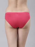 Faso Women's Cotton Outer Elastic Bikini (Pack of 3)