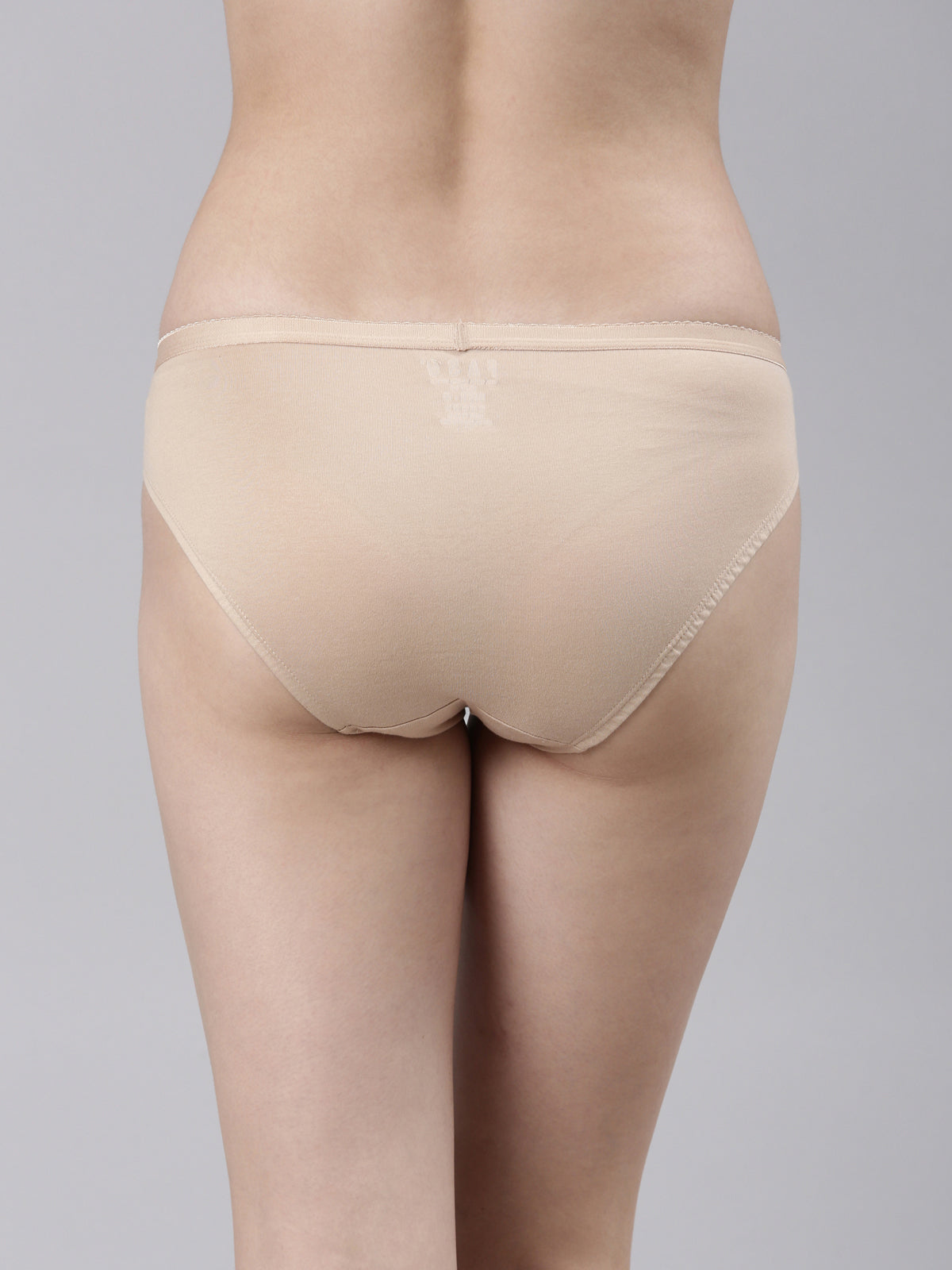 Faso Women's Cotton Outer Elastic Bikini (Pack of 3)