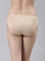 Faso Women's Cotton Outer Elastic Bikini (Pack of 3)