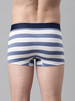 Faso Men's Cotton Yarn Dyed Striped Trunk