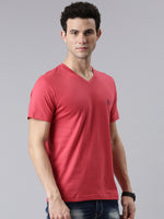 FASO Men’s Soft Cotton V-Neck T-Shirt