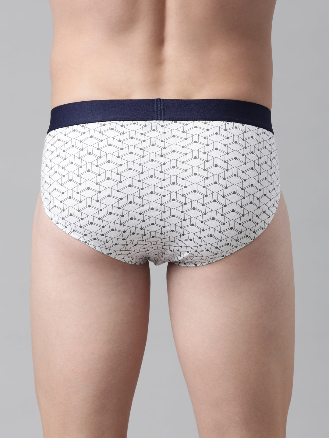 Faso Men's Cotton Outer Elastic All Over Print Brief