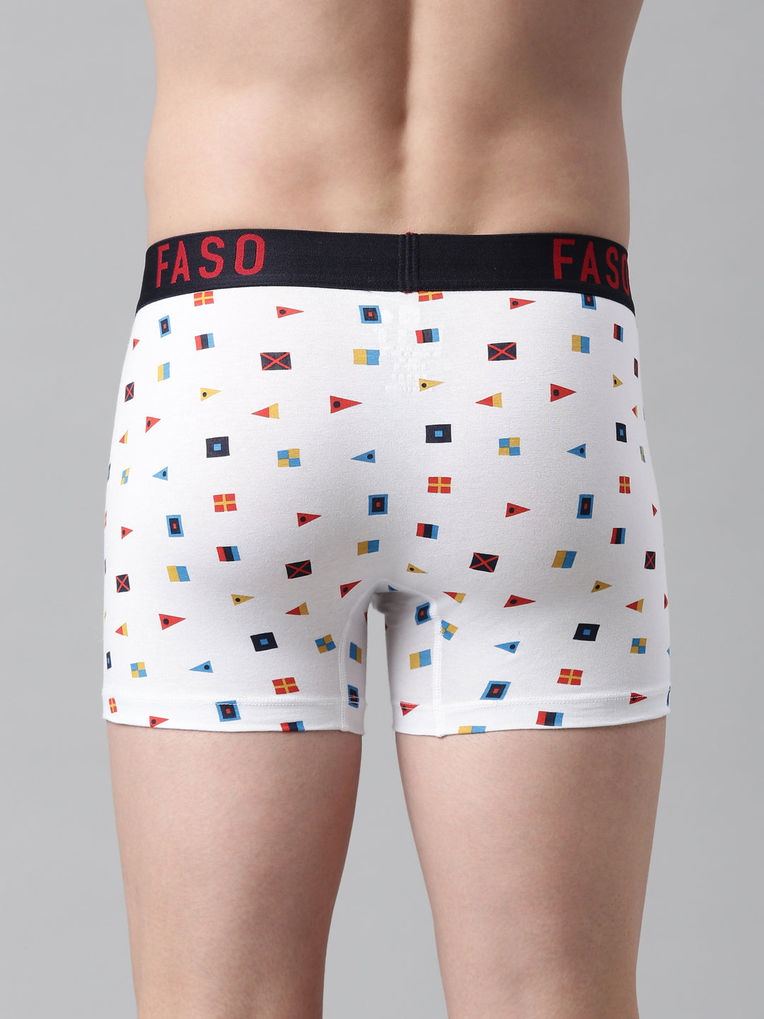 Faso Men's Cotton Printed Trunk