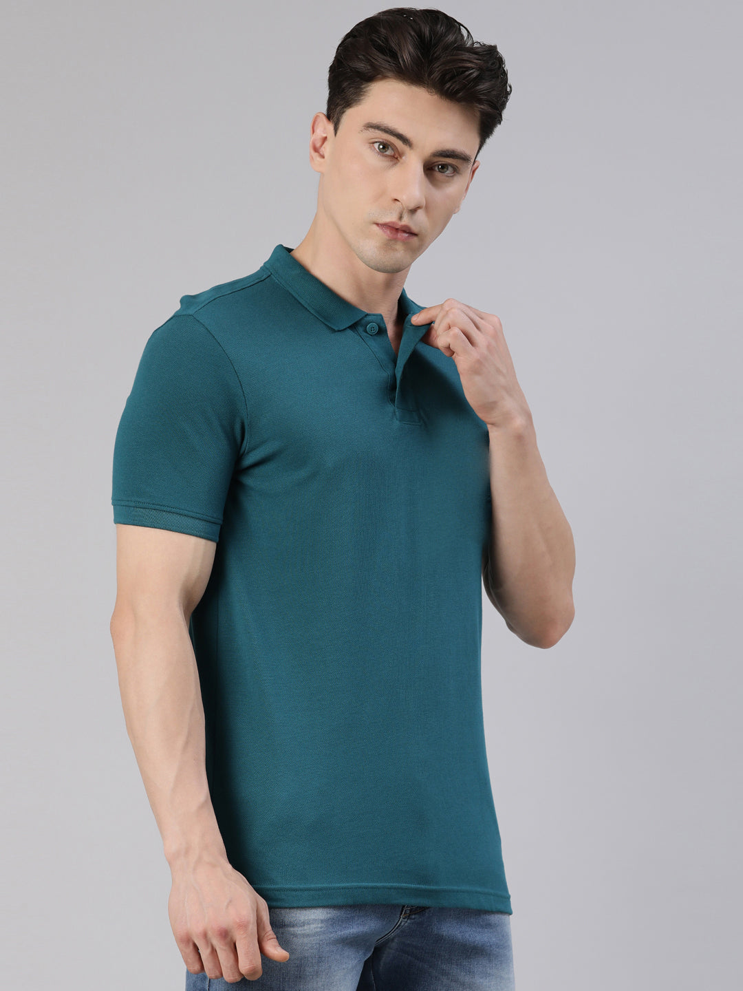 Faso Men's Cotton Polo T-shirt