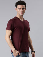 FASO Men’s Soft Cotton V-Neck T-Shirt
