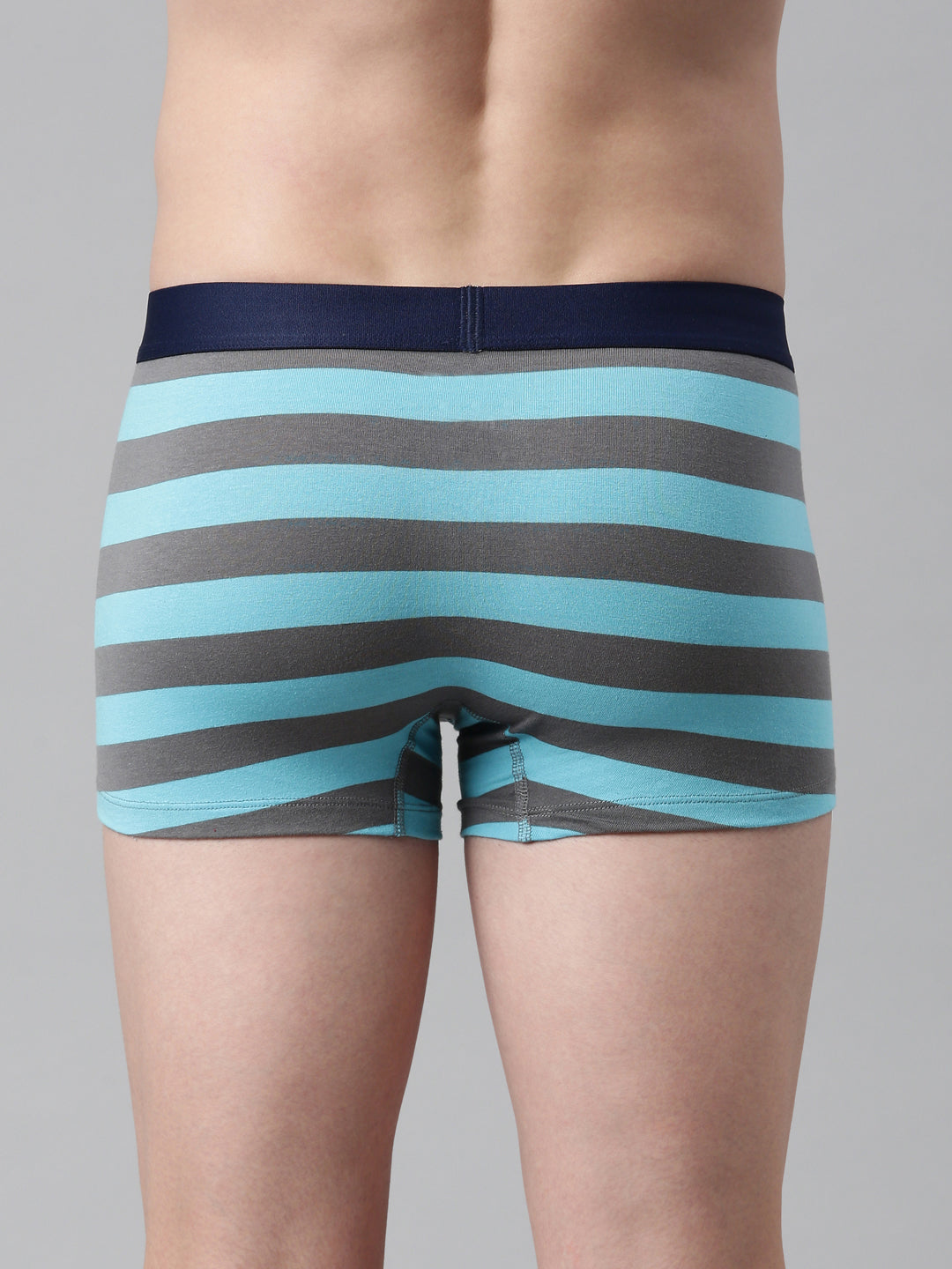 Faso Men's Cotton Yarn Dyed Striped Trunk