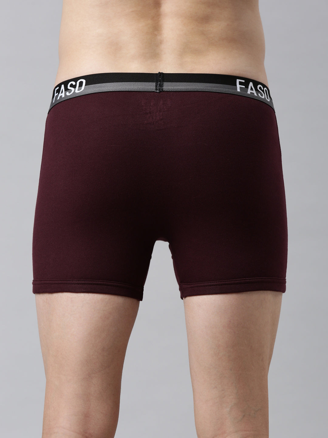 Faso Men's Cotton Outer Elastic Trunk (Pack of 2)