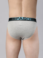 Faso Men's Cotton Neon Outer Elastic Brief (Pack of 2)