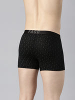 Faso Men's Cotton Outer Elastic All Over Print Trunk