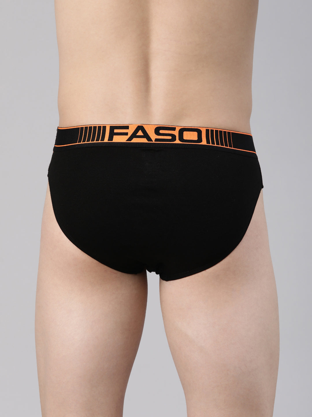 Faso Men's Cotton Neon Outer Elastic Brief (Pack of 2)