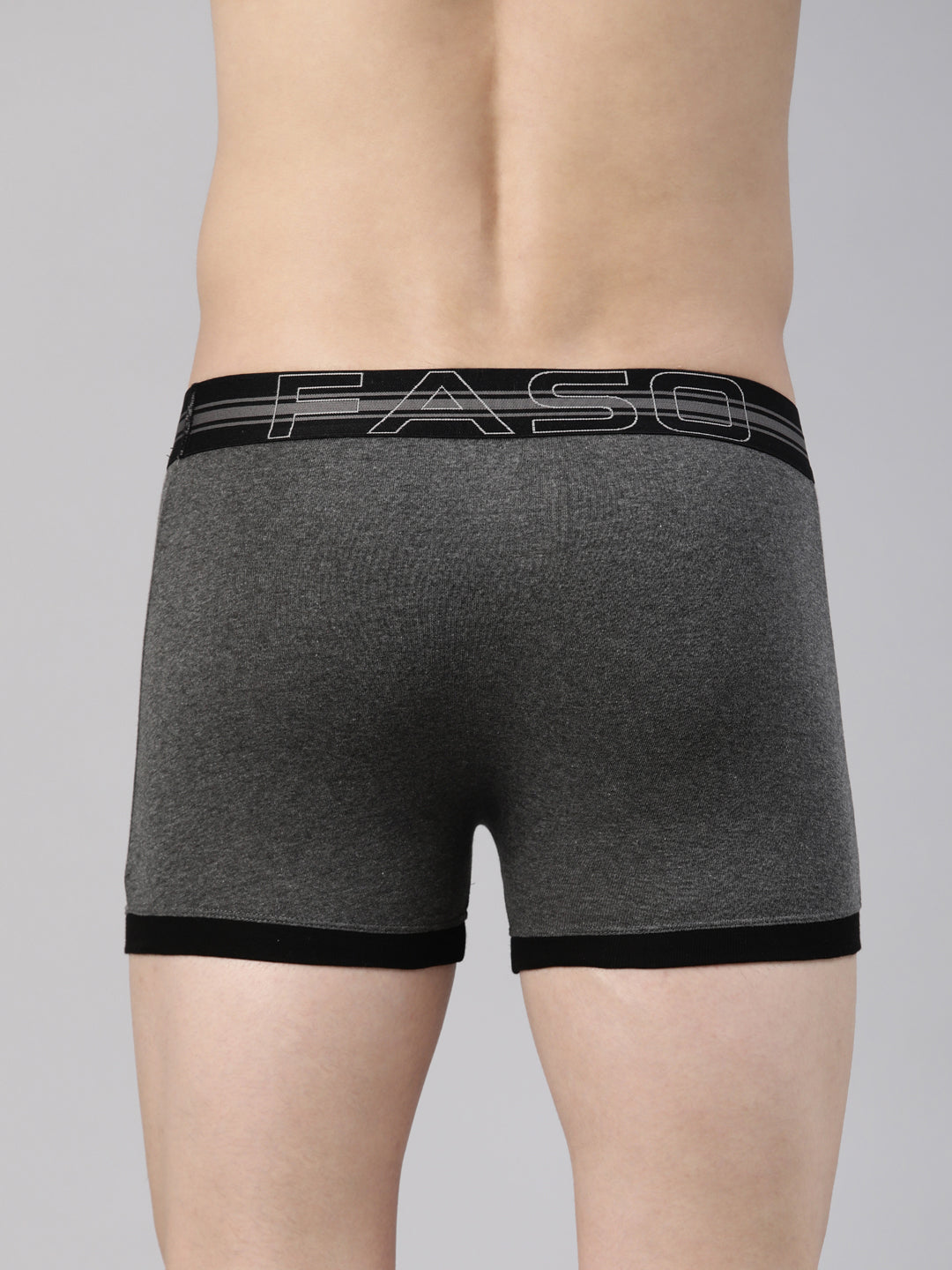 Faso Men's Cotton Contrast Binding Trunk (Pack of 2)