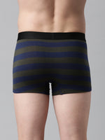 Faso Men's Cotton Yarn Dyed Striped Trunk