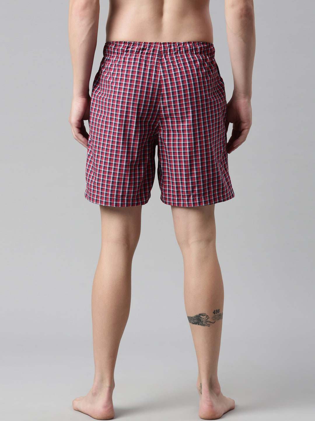 Faso Men's Cotton Printed Woven Boxer Shorts