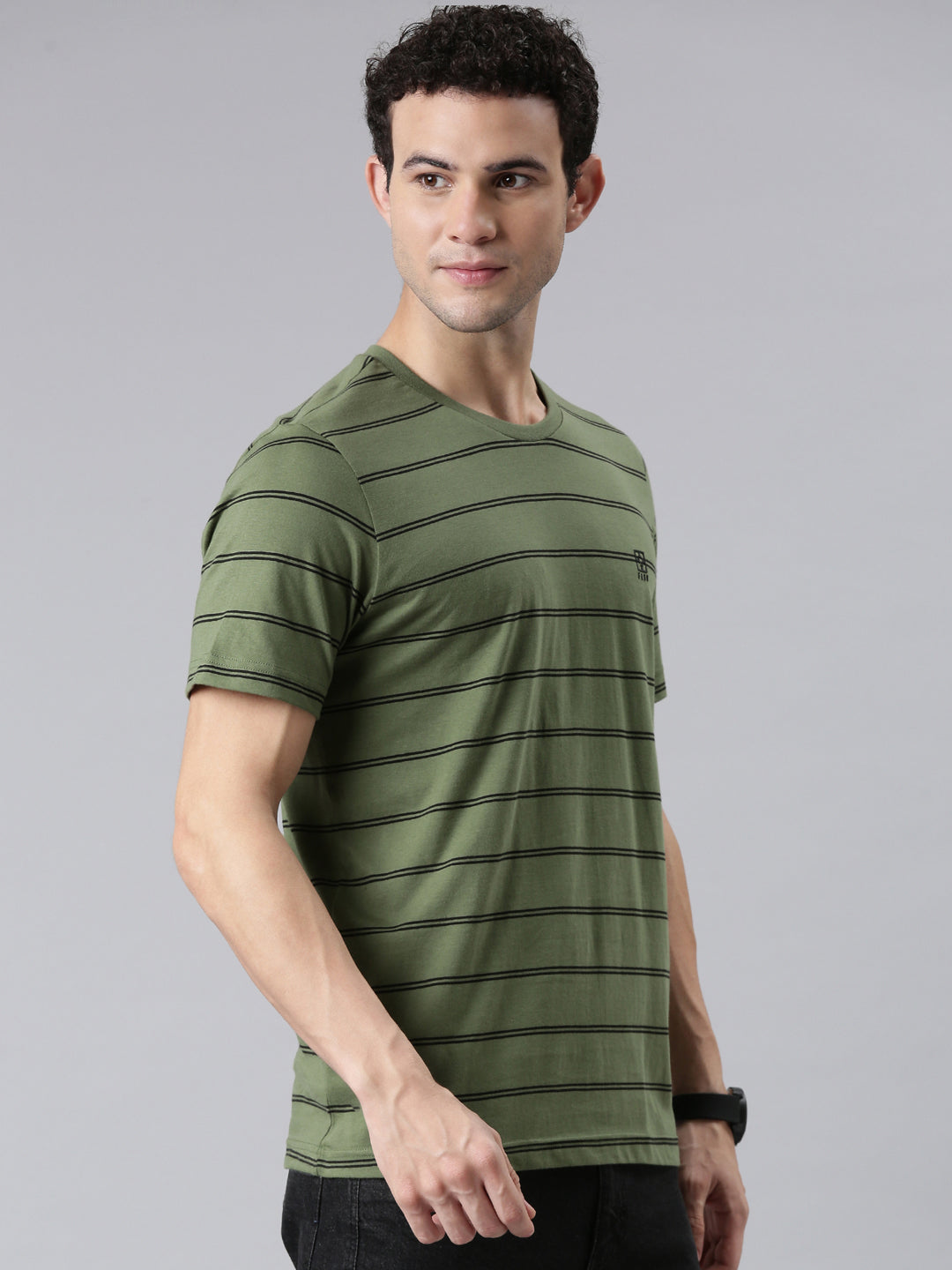 FASO Men’s Yarn Dyed Cotton T-Shirt